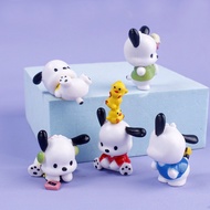 6 in 1 Pochacco Figurine Set Cake Toppe