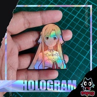 Anime Sword Art Online Asuna Yuuki Hologram Sticker