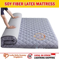 Soy Latex Fiber Mattress Memory Foam Cotton Single Queen King Foldable Antibacterial Household Beddi
