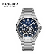 Solvil et Titus Voyager Multi-Function Automatic in Blue Dial and Stainless Steel Bracelet Men Watch
