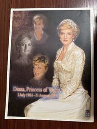 絕版英國 Princess Diana 戴安娜王妃 1997 紀念海報 (蘋果日報出版)