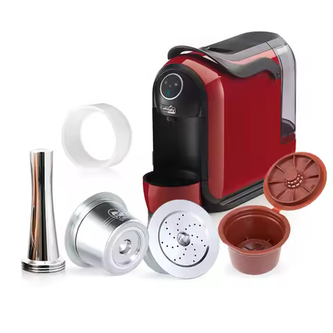 Reusable Coffee Filter Capsule for Caffitaly S21 S22 Ruby Stainless Steel & Food Grade PP Refillable