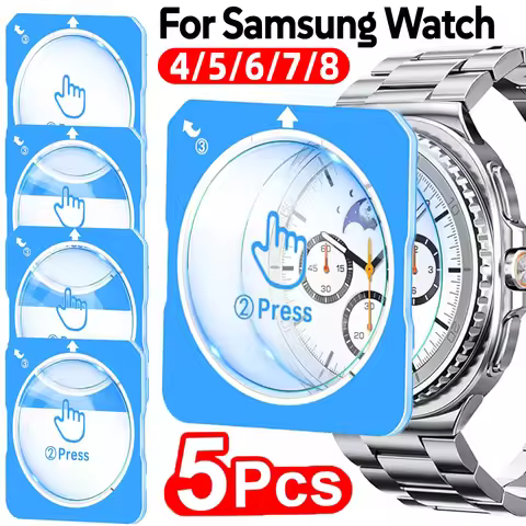 5/1Pcs for Samsung Galaxy Watch 8/7/6/5/4 Tempered Glass 40mm 44mm 45mm 46mm 47mm 42mm 43mm Screen P