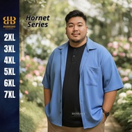 KEMEJA Jumbo Men's Short Sleeve knit Shirt - Shirt Men's OversizeHornet XXL XXXL XXXXL 5XL 6XL 7XL