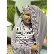 Telekung lace aisha telekung single lace murah women prayer cloths mukena khimar