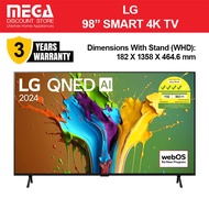 LG 98QNED89TSA 98" QNED 4K SMART TV + FREE WALL MOUNT