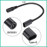 CRE Type C to DC5521 Extension Cable Power Wire for Rapid Charging and Data Syncing