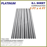 ✼ ❈ ❐ 3FT x 4FT | GI CORRUGATED SHEET | Yero  Galvanized Iron Roofing | 0.4MM  0.5MM