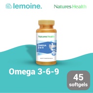 Natures Nature's Health Omega 3-6-9 Cholesterol Lowering Vitamin Supplement 45 softgels