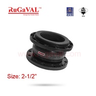 Rubber Bellow, Single Bellow Flexible joint, Ductile Iron flange, Size: 2-1/2", Flange Rubber Joint,