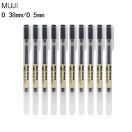 MUJI 3pcs Gel Pen Black/Blue/Red Ink Color Pens 0.5mm 0.38mm Pens School Stationary Material Escolar