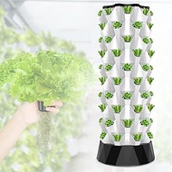 Hydroponic Growing Kits Multi-layer Hydroponic Garden Tower ｜ Vertical Hydroponic Growing System Indoor Garden Hydroponics Tower Set For Herbs, Fruits And Vegetables (Color : 80 Pots)