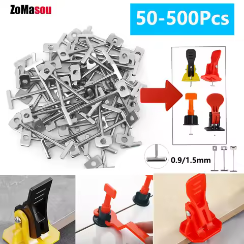 50/200/500pcs Replacement Steel Needles for Ceramic Tile Leveling System Clips Wedges Spacer Floor T