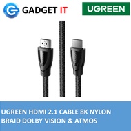UGREEN HDMI 2.1 CABLE 8K NYLON BRAID DOLBY VISION &amp; ATMOS (HD140-80401, HD140-80403, HD140-80404)