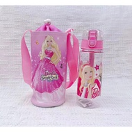 Sekolah School Barbie 550ML Botol Air Minum Kanak-kanak Tak Ada Straw Kids Bottle Carrier Water No S