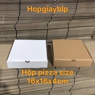 10 CARTON BOXES FOR PIZZA CAKES SIZE 16X16X4CM IN MANY COLORS