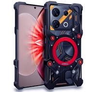 Zimon Metal เคสมือถืออลูมิเนียมโลหะเกราะแข็งแกร่งสำหรับ Infinix GT 10 20 Note 40 50 Pro + Back Funda