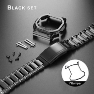 ไททาเนียม Mod Kit สายคล้องคอ + Casio G-SHOCK DW5600 DW5610 GW-M5610 โลหะ Retrofit นาฬิกากรอบฝา 316L