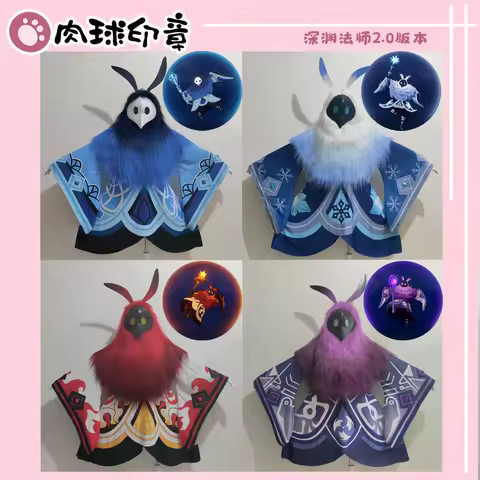 Hot Game Genshin Impact Cosplay Water Attribute Abyss Mage Fire Ice thunder Costume Custom Cos Suit 
