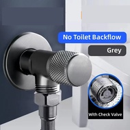 Anti-Backflow Toilet Angle Valve Check Valve Wall Mounted Shut Off for Bidet Bathroom