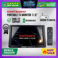 Taffware Portable TV Monitor 11.6 Inch DVB-T2 - D12 - Elvoir Store