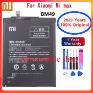 2023ปี Xiao Mi BM49 BM50 BM51 100% แบตเตอรี่เดิมสำหรับ Xiaomi Mi Max 2 3 Max2 Max3โทรศัพท์มือถือเปลี