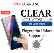 Pro+Guard CLEAR Soft Hydrogel Film Oppo Reno 11 Pro 10 Pro+ Reno 11F Reno 10 Pro Reno 8 Pro 8T Reno 7 Pro Reno 7 Z Reno 6 Pro Reno 5 Pro 5z Reno 4 Pro 10x Zoom 2z 2 Z 4G 5G Screen Protector Film - not Tempered Glass