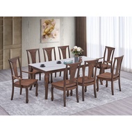 Sintered Stone Dining Table Set for 6