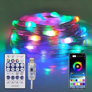 Lampu LED Symphony RGB Lampu String Smart 28Tombol Bluetooth Bisa Di Atur Di Aplikasi Ponsel - 02