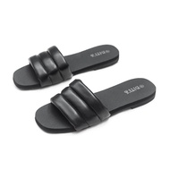 [Hoàn Xu] DÉP LÊ QUAI NGANG NỮ BITIS XỐP BXW014188 (ĐEN) - BITIS