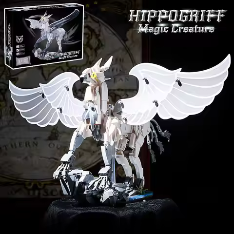 Creative MOC 698pcs Magic World Hippogriff Model Building Blocks Set Magical Creature Figures Kit Br
