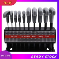 [ap4l43.] 10PCS Imperial Hex Key T-Handle Set 3/32"-3/8" T-Handle Allen Wrench Set with Storage Rack