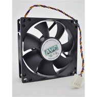 [Ready Stock Cooling Accessories] AVC 8cmcm Fan Silent cpu Fan 8025 Chassis Cooling Fan 4-Wire Speed