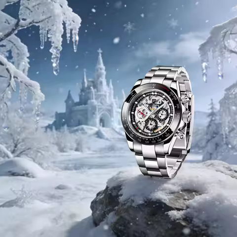 PAGANI DESIGN Men's Automatic Mechanical Watch Formal Wear All-Match Hollow Small Three-Pin Design W