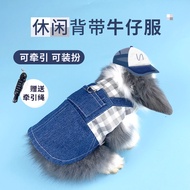 Pet Rabbit Leash Lop-Eared Rabbit Clothes Accessories Dwarf Rabbit Young Rabbit Denim Clothing Leash