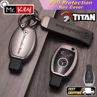 【Mr.Key】Titanium gray Mercedes BenzC class W204 W251 Soft TPU Key Case Cover Protector Accessories