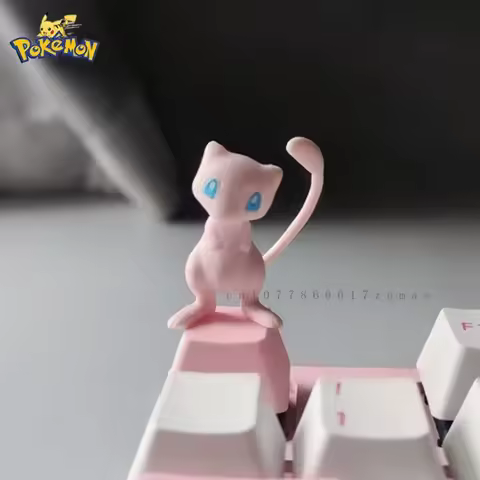 Pokemon Anime DIY Keycaps Cute ‌Mew 3D Anime Character Keycaps Mechanical Keyboard Keycaps Cherry MX