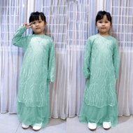 Baju Gamis Anak Perempuan Brokat Tile Model Gamis Pesta Anak Murah