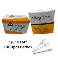 (PER BOX) ACE/ARROW Blind Rivet 拔钉 Mata Rivets/Gate/Besi Hollow/Aluminium Hollow/Stainless Steel Hol