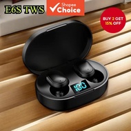E6S TWS Bluetooth 5.0 Earbuds Ultra-Compact Wireless Portable Charging Case Lightweight