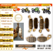 KAWASAKI ER6N F VERSYS 650 08-14 BRAKE PADS SINTERED STREET BIKE LONG LASTING QUALITY