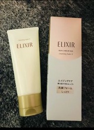 🌸 ELIXIR SKIN CARE BY AGE cleansing foam  資生堂 怡麗絲爾 彈潤肌密洗面乳 II 滋潤型145g