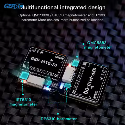 GEPRC GPS u-blox M10 Series Chip, Lightweight, Onboard Indicator, Built-in Flash
