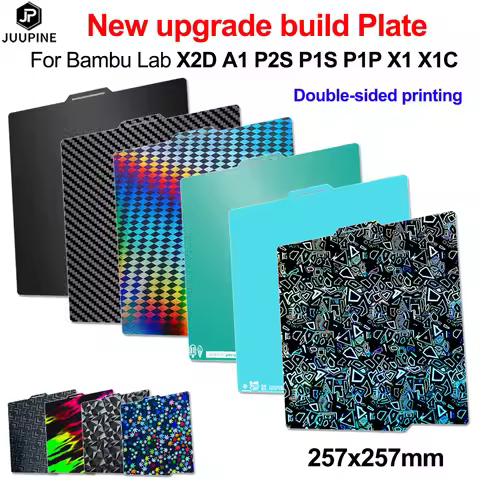 Upgrade Smooth ICE‑Cream Cold Build Plate for Bambu Lab X2D A1 P2S P1S P1P X1 X1C, PLA PETG TPU ABS 