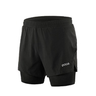 Quần chạy bộ nam PACE RACING 2 lớp thoáng khí thấm hút mồ hôi và khô nhanh thoải mái vận động