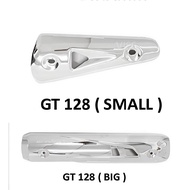MODENAS GT128 GT 128 MUFFLER PROTECTOR EXHAUST COVER CHROME PER SET