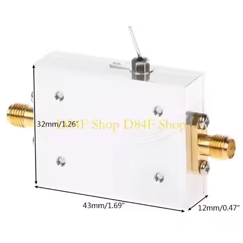 D84F Ultra-Wideband Low Noise Amplifier 50K-2GHZ 31DB High Flatness Amp RF Driving Receiver Accessor
