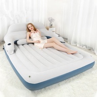 Shappy โซฟา โซฟาเป่าลม เบาะนอนเป่าลม เตียงเป่าลม โซฟาปรับนอน รุ่นใหม่ ที่นอนเป่าลม เบาะนอนเป่าลม เตียง พร้อมที่วางแก้ว PVC inflatable car air mattress bed