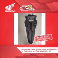 Honda Rear Fender A 80100K59T10ZA for Click 125 v2 & v3, Click 150 v2, and Click 160