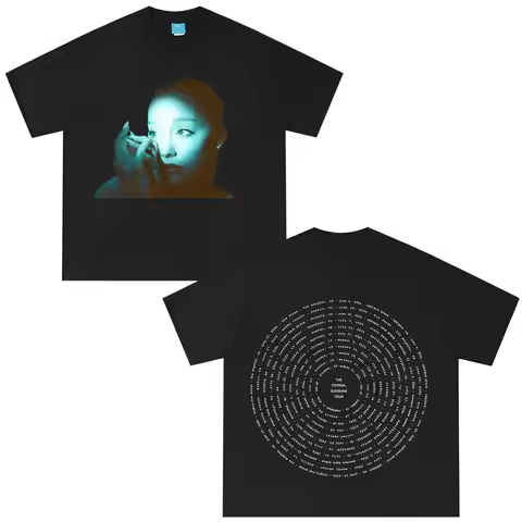 Ariana Grande Eternal Sunshine Tour 2026 Graphic T Shirt Men Women Fashion T-shirt Cotton Summer Aes